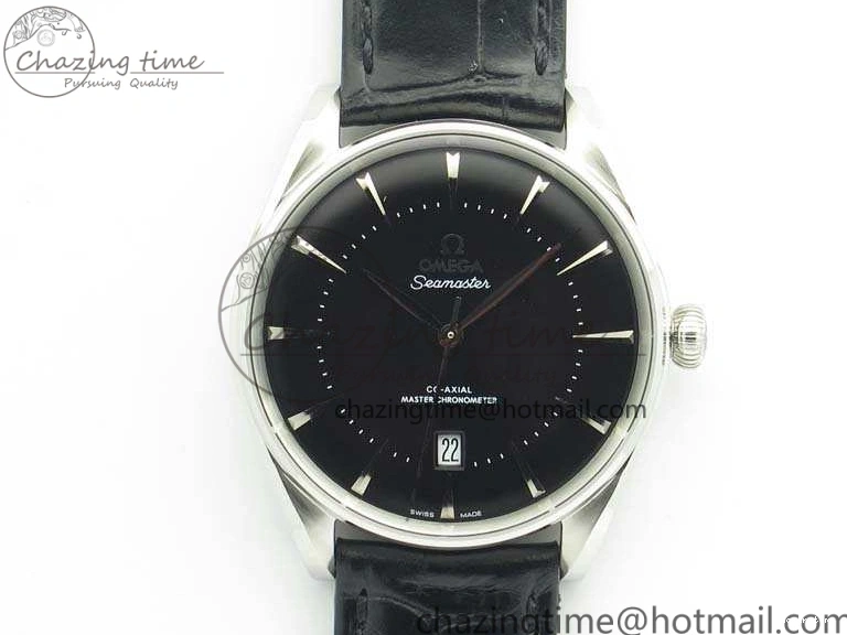 0124 AllSeason Seamaster Edizione Venezia SS Best Edition Black Dial On Leather Strap A 8122